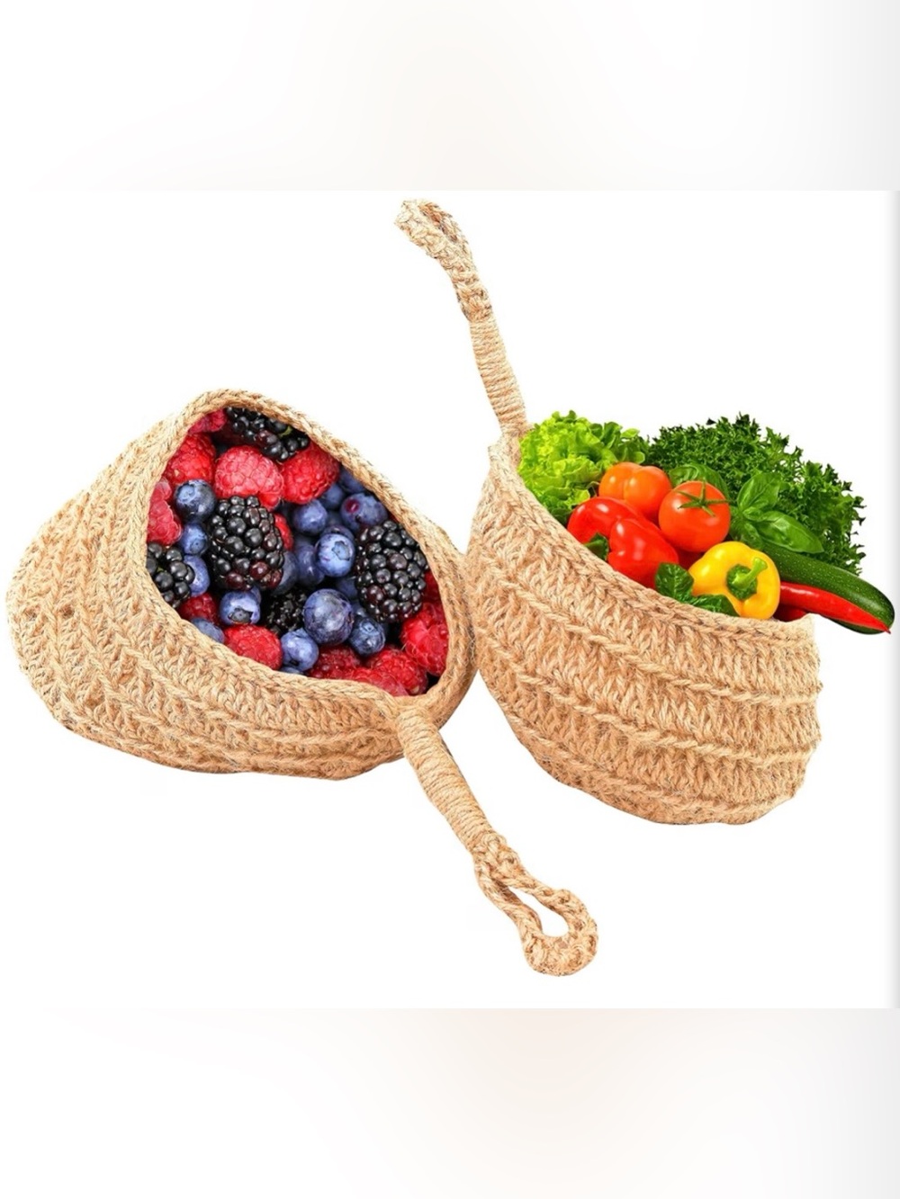 Jute Hanging Storage Basket